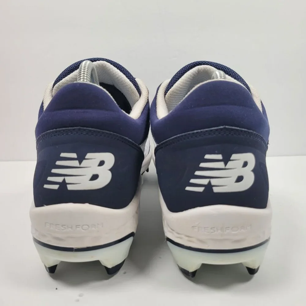 New Balance Fresh Foam Mens's Navy & White Cleats PL3000N5 Size 14 - Picture 4 of 8